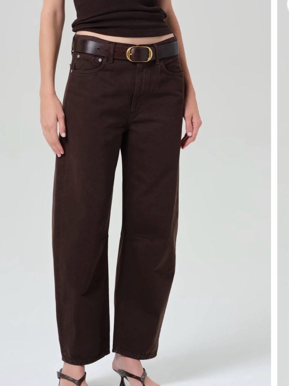 Citizens Of Humanity Relaxed Miro in Dark Brown - Picture 4 of 15